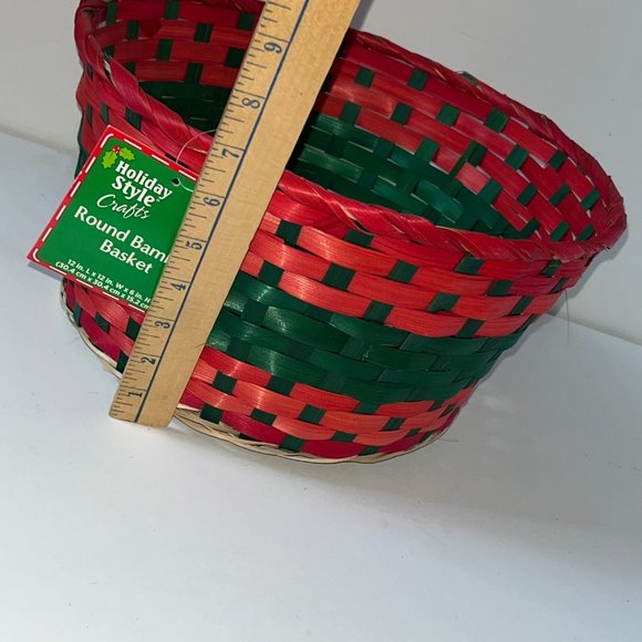 Lot of Christmas Gift/Storage Box, Tin Box, Reusable Tote Bags, Basket & Ribbon - Picture 12 of 12
